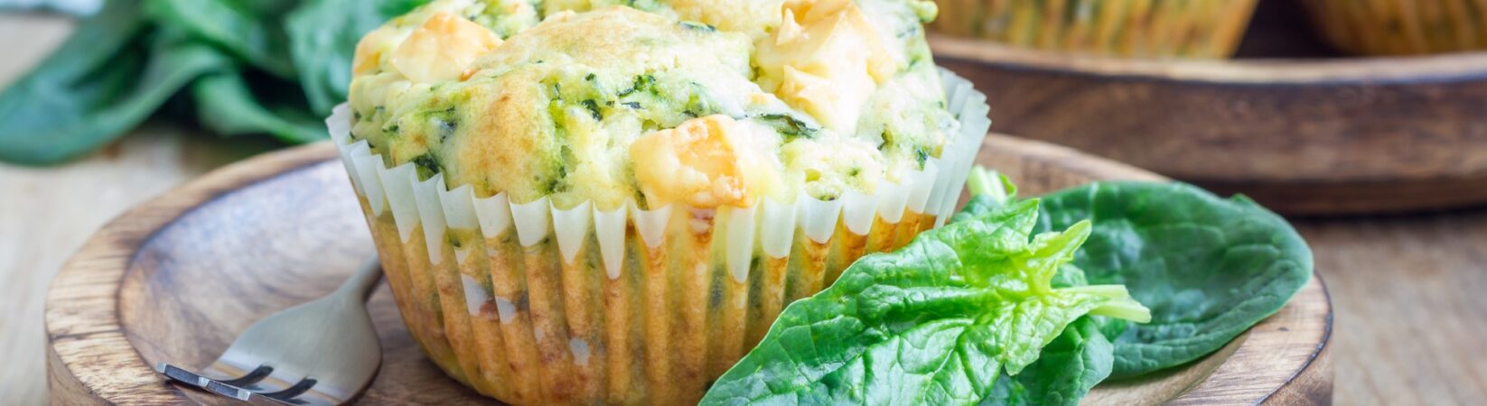 Spinat-Muffins mit Fetakäse Spinat-Muffins mit Fetakäse